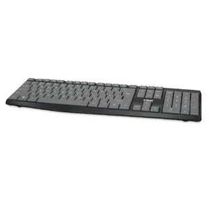Wired USB keyboard IBOX Eris IKC2010G — full-size 105 keys, USB, grey/black, water-resistant, 1.8 m cable