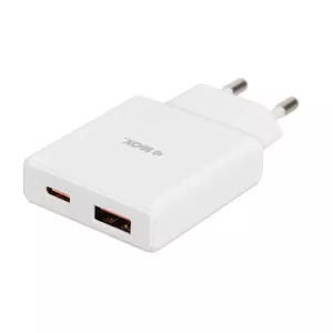 Indoor charger IBOX ILUC43W Universal 100–240V AC, 2 USB ports, 30W+30W, White