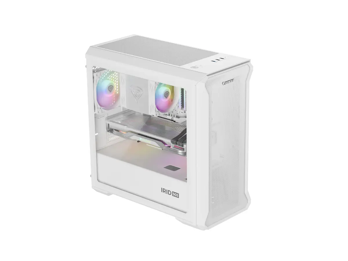 GENESIS Irid 503 ARGB Lite Корпус для ПК Mini Tower Белый Photo 4