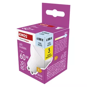 LED spuldze EMOS MR16 7W 806 lm GU10 auksti balta