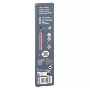 Mechanical pencil Apli INFINITE HB Blue 200-15424, HB lead, blue barrel