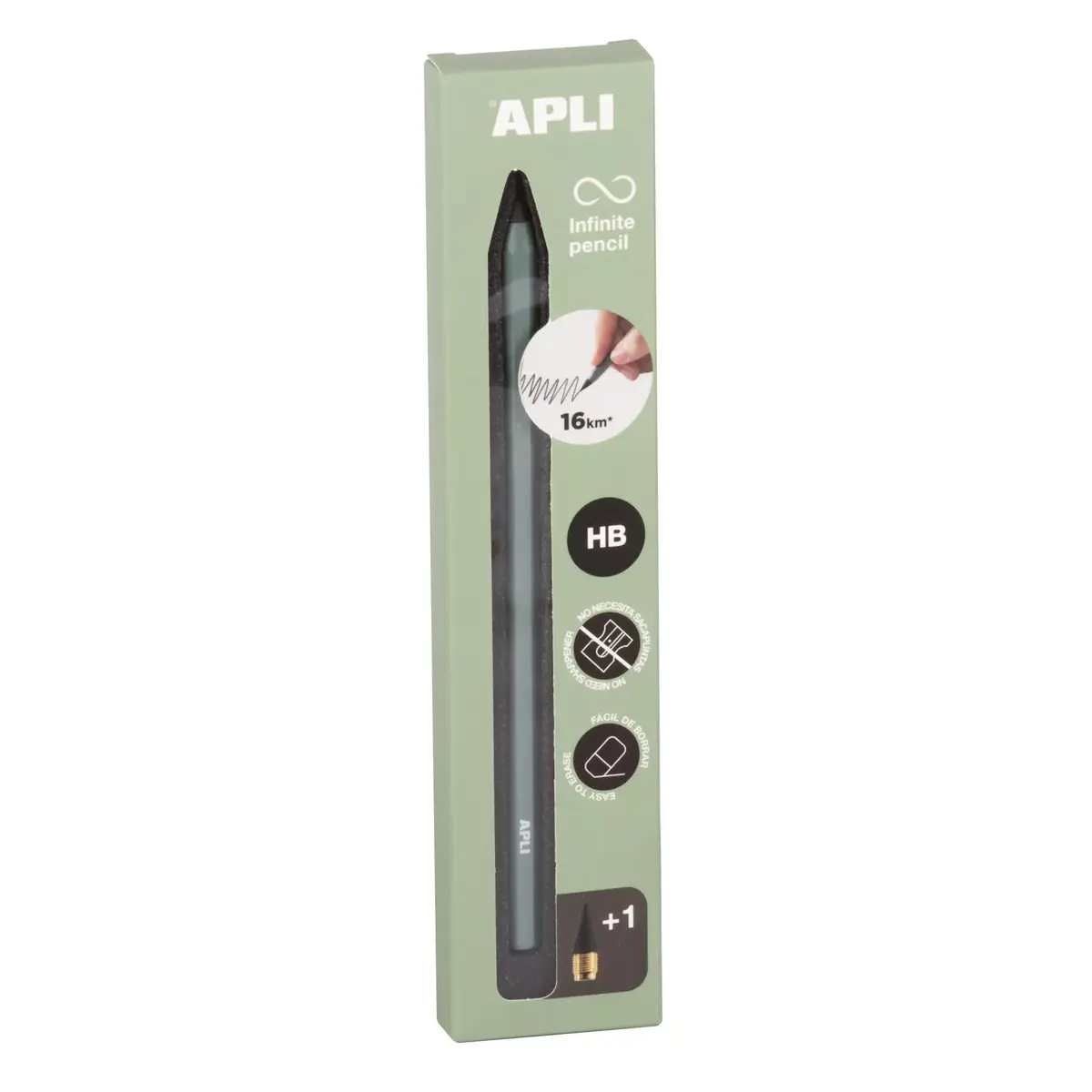 Карандаш Apli INFINITE HB зелёный Photo 4