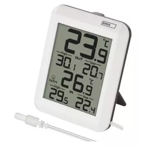 EMOS E0422 Electronic Environment Thermometer Indoor White Fahrenheit Celsius Battery Powered