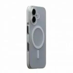 Чехол Evelatus для iPhone 16 прозрачный белый с MagSafe