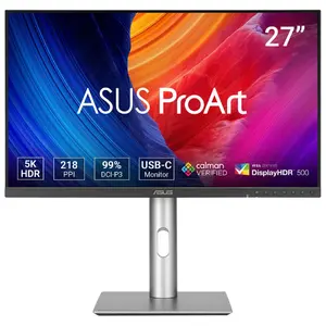Asus ProArt PA27JCV 27 collu LCD datora monitors 5K Ultra HD 5120 x 2880 pikseļi IPS Profesionāls melns