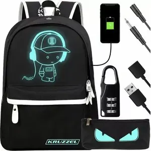 Рюкзак PATIO Kruzzel 19374 с USB-портом и подсветкой