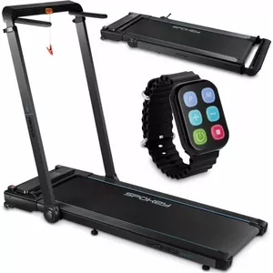 Treadmill with Desk SPOKEY EZRA — compact electric treadmill with integrated desk