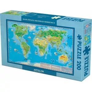 Puzle Artglob Puzzle 200 - Świat Młodego Odkrywcy, 200 gab., izglītojošs