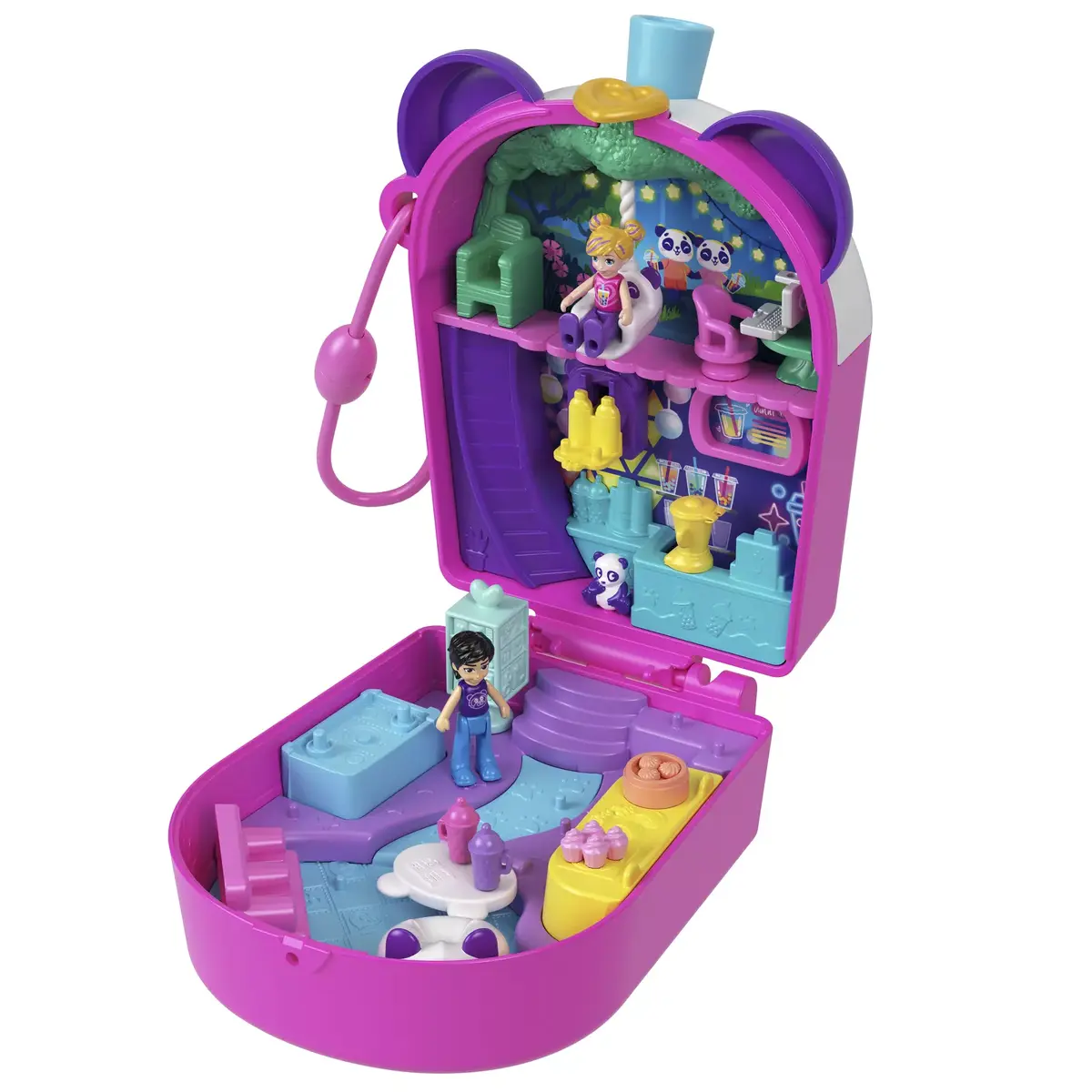 Doll playset Mattel Polly Pocket Bubble Tea Panda Photo 8