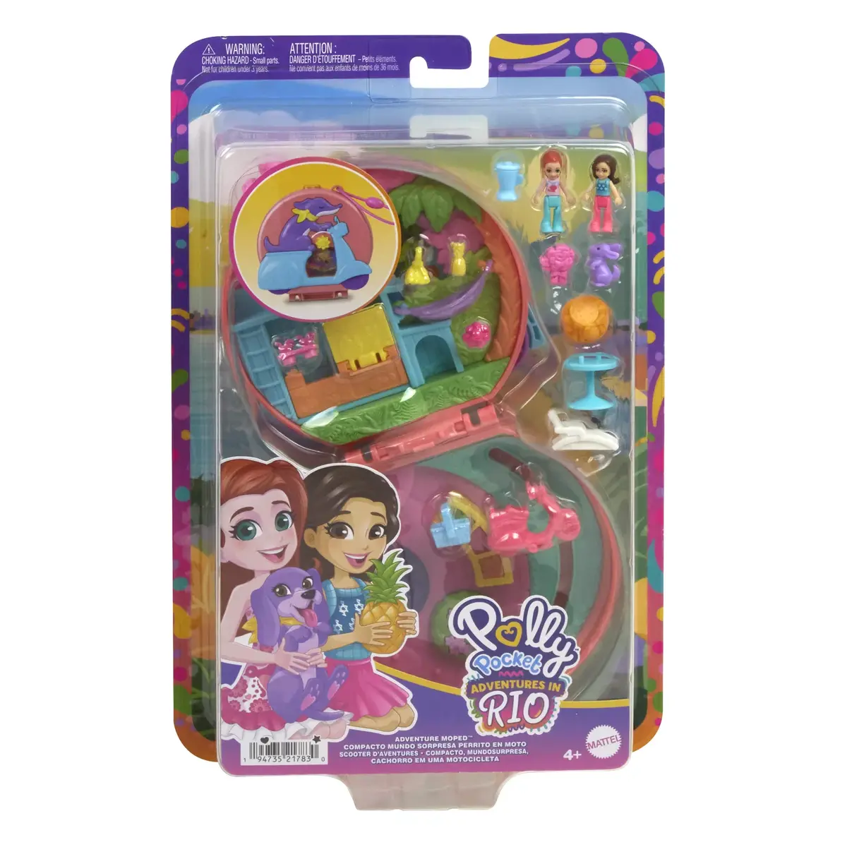 Doll playset MATTEL Polly Pocket ADVENTURE MOPED Photo 12