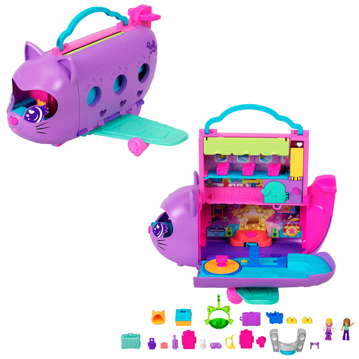 MATTEL Polly Pocket Kitty Airways Spēļu