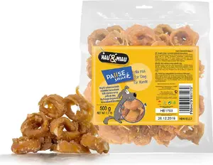 Влажный корм hau & miau рыбные кружки в мягкой курице 500 г