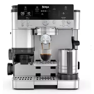 Espresso machine Ninja ES601EU — 2 L water tank, 1-cup capacity, black/stainless steel