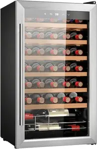 Vīna ledusskapis CECOTEC Bolero GrandSommelier 34030 Inox Compressor 2716 — brīvi stāvošs kompakts ar nerūsējošā tērauda apdari