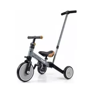 Milly Mally 4-in-1 Optimus Plus Grey Tricycle and Balance Bike