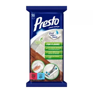 Mitras grīdas salvetes PRESTO 16 gab. — vienreizlietojamas tīrīšanas salvetes grīdai