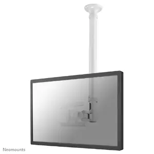 Ceiling monitor mount Neomounts FPMA-C100WHITE — for 10"–30" screens, 12 kg, VESA 75x75–200x100, height 790–1290 mm, tilt 0–180°, swivel 180° (white)