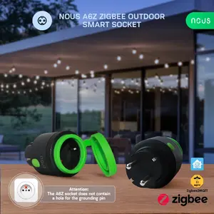 Умная розетка Nous NOUS-A6Z 230Vac 16A IP44 с мониторингом энергопотребления
