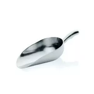 Aluminum scoop WAS DE1231634170 — one-piece 26.5×14 cm, 1.7 L, 38 cm length, 476 g