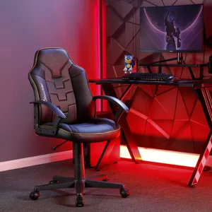Office chair X Rocker 2023026 Padded seat Padded backrest Black Gold