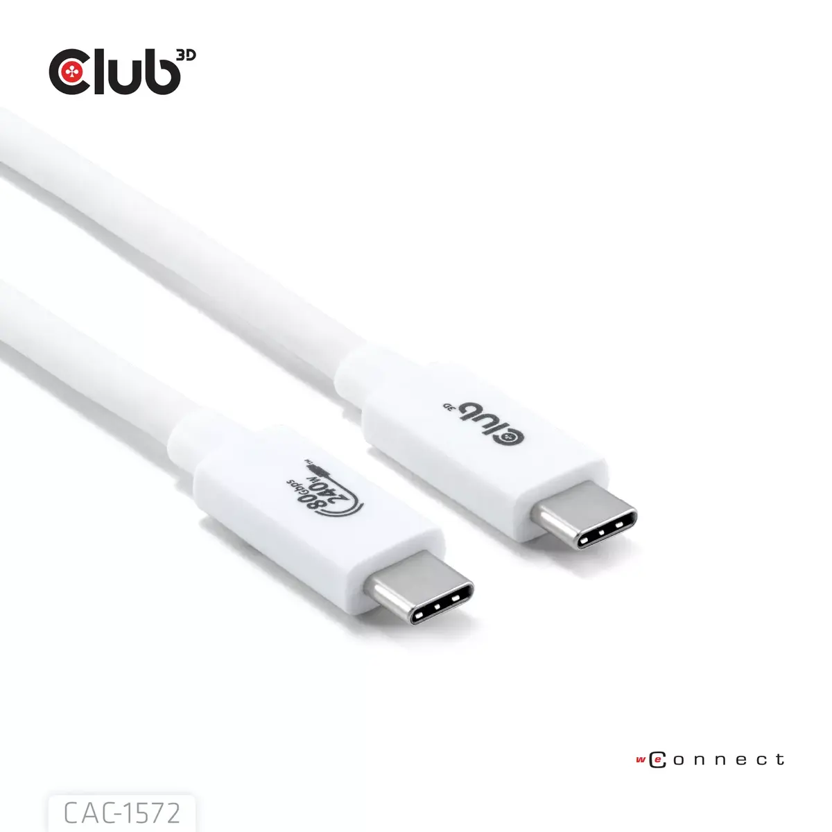 CLUB3D CAC-1572 USB Type‑C кабель 80 Гбит/с 240 Вт Photo 5