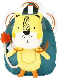 Mugursoma STARPAK PLE320 3D pūkaina Tiger - bērnu skolas soma ar mīkstu 3D priekšpusi