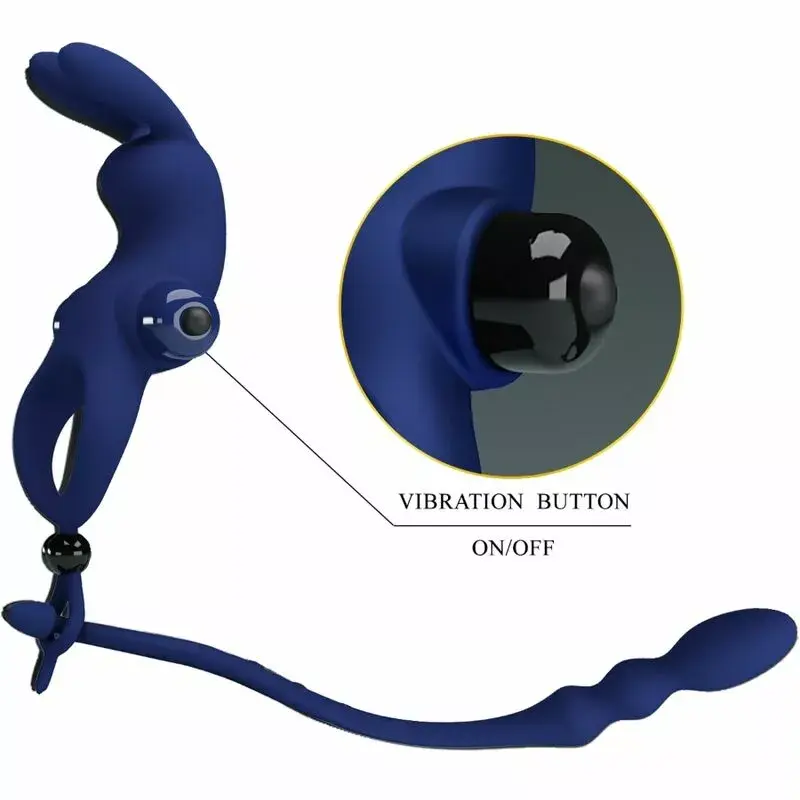 Penis Attachment Pretty Love AYAD Rabbit Vibrator Ring Photo 10