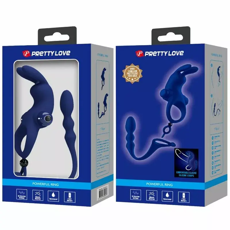 Penis Attachment Pretty Love AYAD Rabbit Vibrator Ring Photo 11