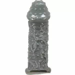 Penis Extension Pretty Love Realistic Penis Enlarger and Delay Sleeve Model 2 Grey