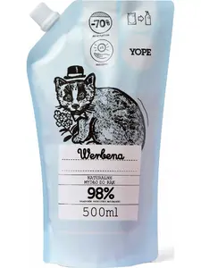 Šķidrās ziepes uzpilde Yope Verbena 500 ml — papildiepakojums