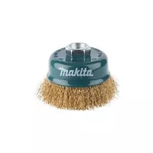 Wire cup brush Makita D-39768 75 mm steel construction for surface cleaning