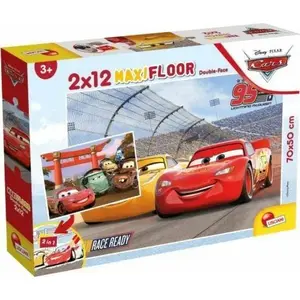 Пазл Lisciani Puzzle Supermaxi 2x12 Cars — детский крупный пазл, 24 детали
