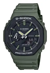 Наручные часы Casio G-Shock GA-2110SU-3A Унисекс Карбон Смола Черный Зеленый Батарея SR726W