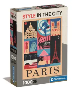 Clementoni Compact Paris 39843 puzle ar 1000 detaļām vecumam no 14 gadiem