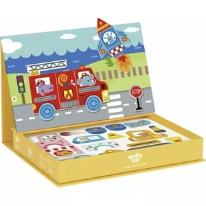 Educational Magnetic Puzzle Box for Children Tooky Toy TF618 — 80 pieces, magnetic learning set