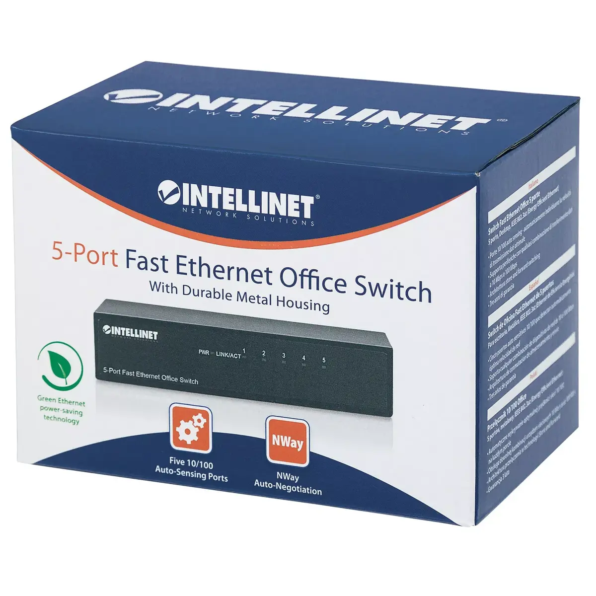 INTELLINET 5-Port Fast Ethernet Office Switch Photo 7