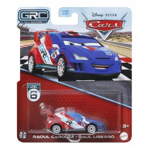 Металлическая модель MATTEL Рауль КаРул из Disney Pixar Cars World Grand Prix, металл, 3–99 лет, синий/красный/белый