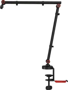 Genesis Thulium 500 Boom Microphone Stand with Desk Mount Base and Steel Construction in Black