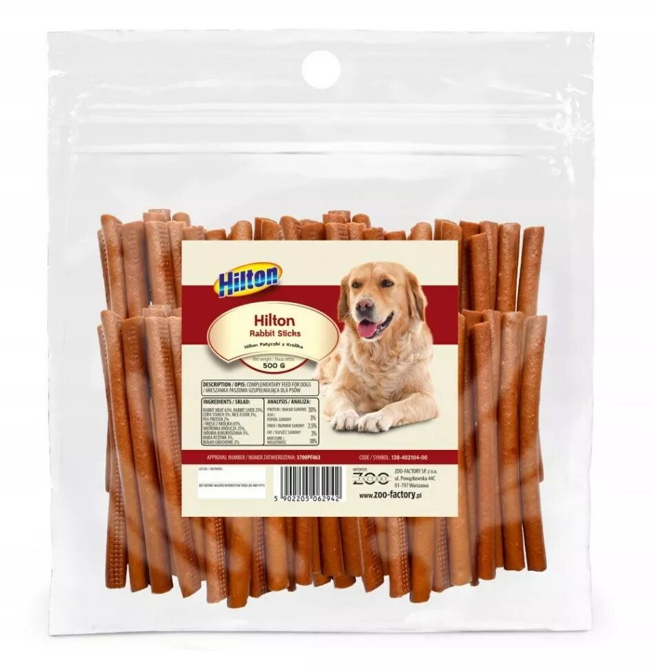Sukāmiņi suņiem Hilton Soft Rabbit Sticks
