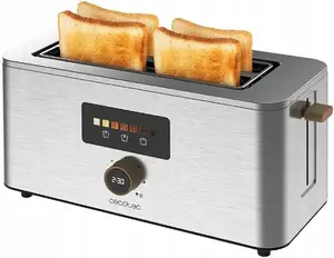 Toaster CECOTEC Touch&Toast Extra Double 4844 — 2-slice stainless steel, touch controls