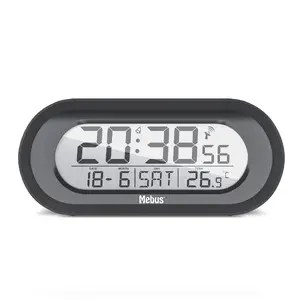 Digitālais radio modinātājs Mebus 25809 ar FM radio un LED displeju