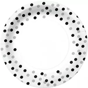CONFETTI SILVER BLACK PAPĪRA ŠĶĪVJI 23CM 10GB, 0.145KG/IEP, Paw Decor Collection