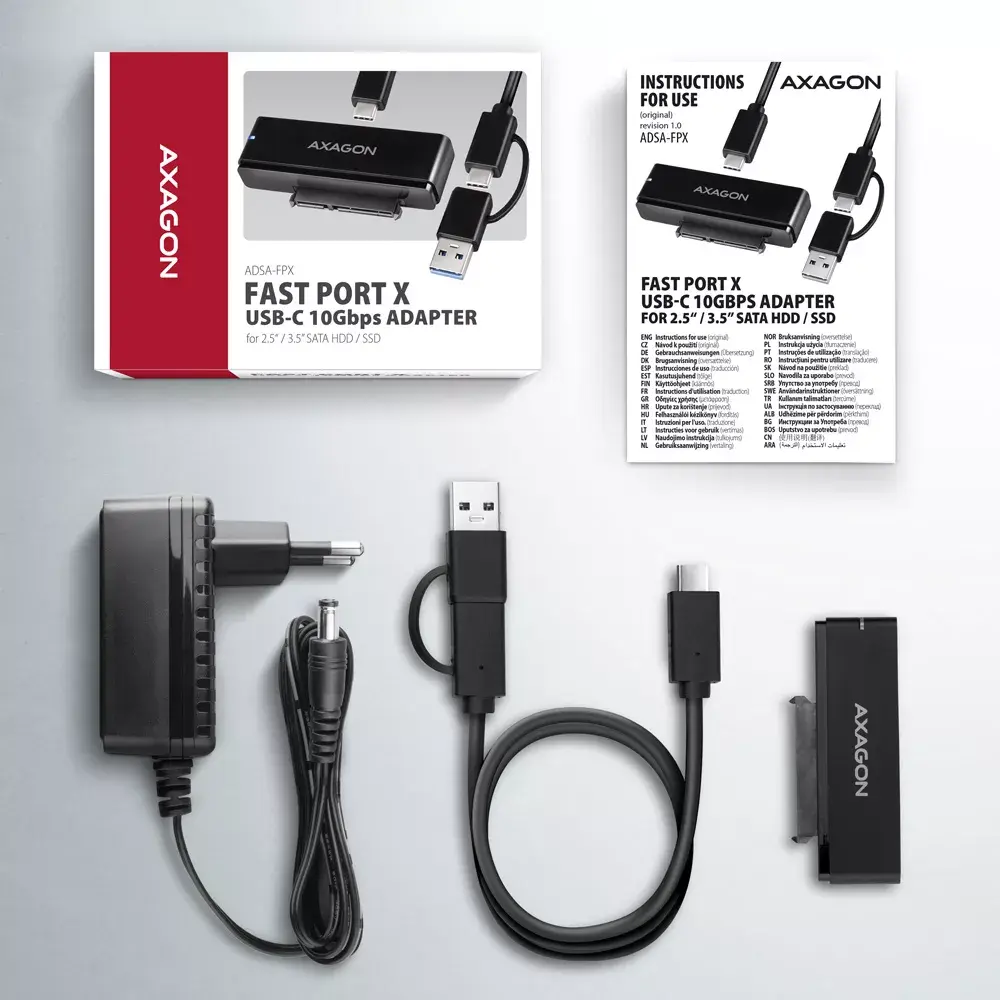 Axagon ADSA-FPX USB-C adapteris Photo 6