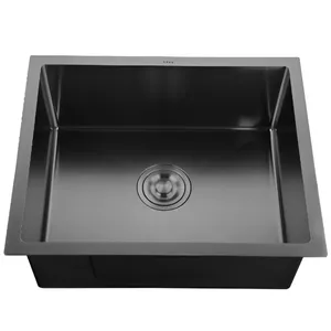 Izlietne AB NT 540×440×200 mm grafīta ar sifonu, modelis 9134504
