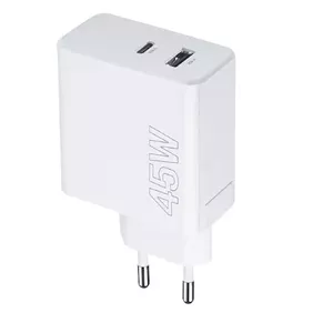 Сетевой блок питания maxlife MXTC-07-45AC Charger 45W, USB-C, белый