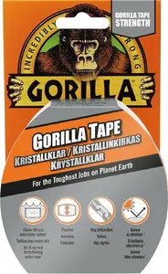 Remonta lenta Gorilla Sports Gorilla Clear Repair Tape 48 mm x 8,2 m, caurspīdīga