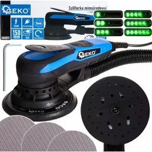 Orbital Sander GEKO G80811 150 mm 350 W Brushless with Variable Speed