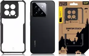 Tactical Quantum Stealth Cover for Xiaomi 14 — clear/black, standard fit