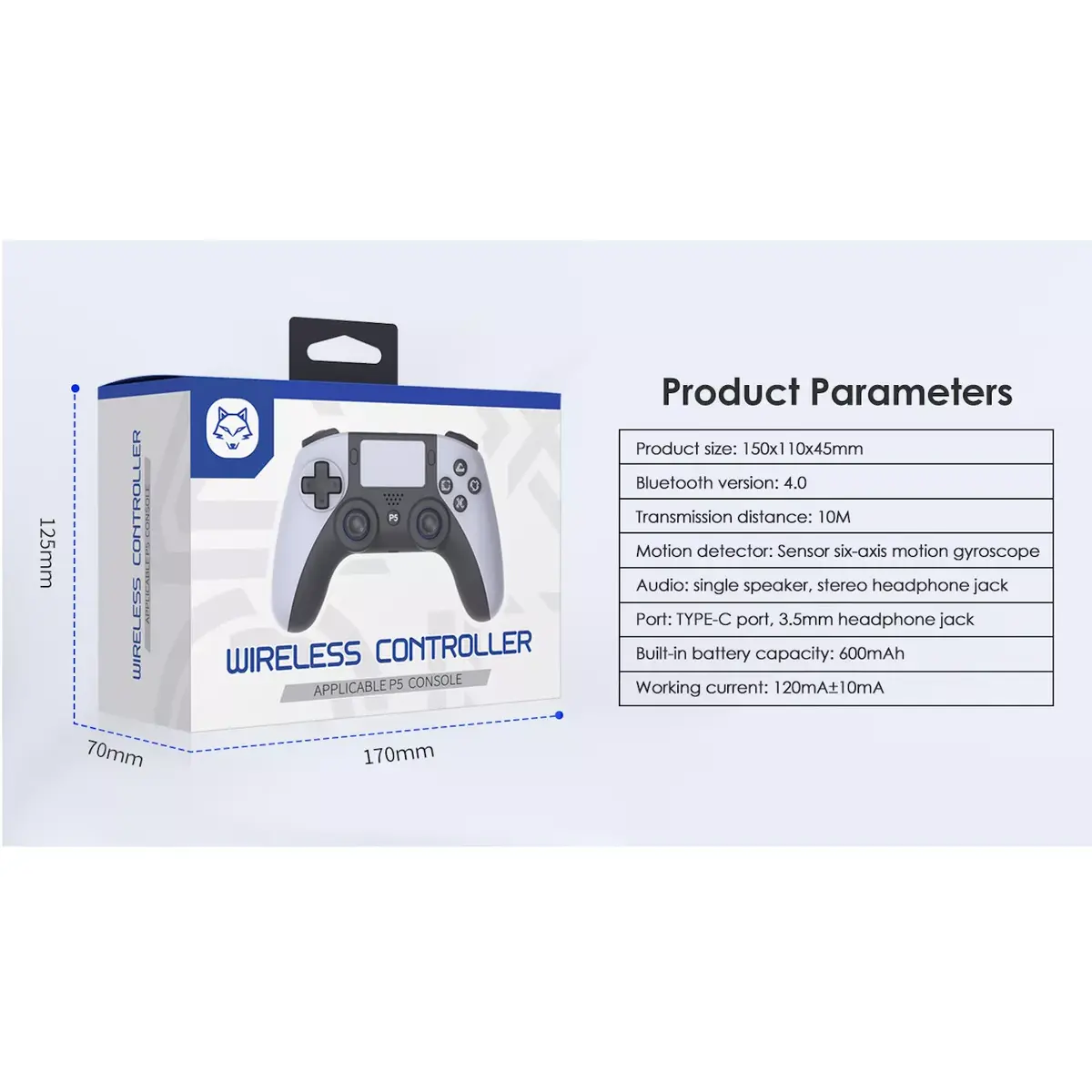 GameBox P5 беспроводной контроллер PS5 Photo 12