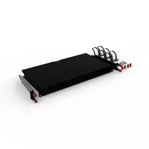 Cable management panel PATCHBOX One PONEFRAME 19" Black